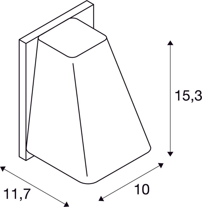 SLV Buitenlamp WALLYX IP44 Antraciet - Doika - Buitenverlichting - SLV - 4024163113304 - 227195
