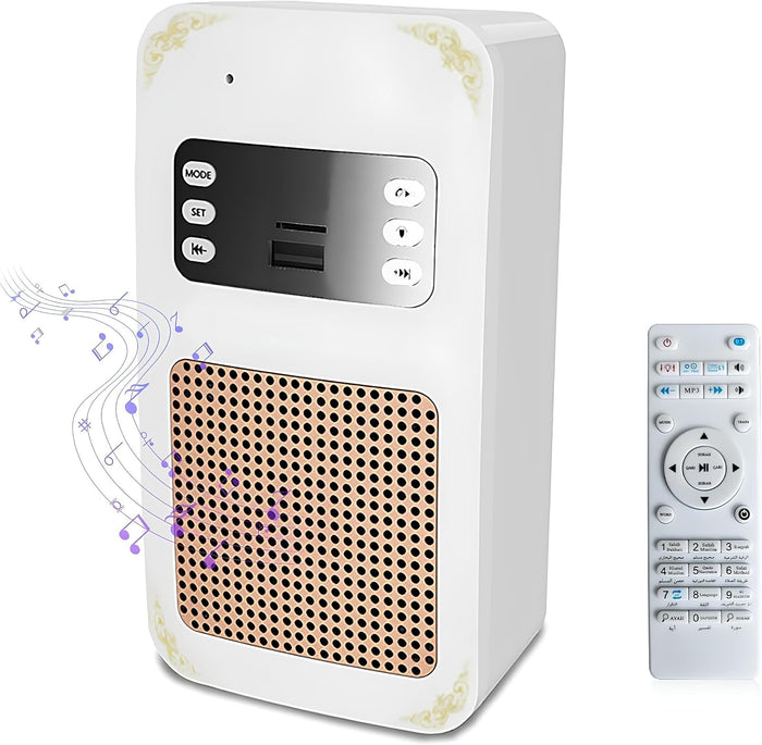 Smart Wall Plug Quran Speaker With Remote Control, Wall-Mounted Holy Quran Speaker with Translation