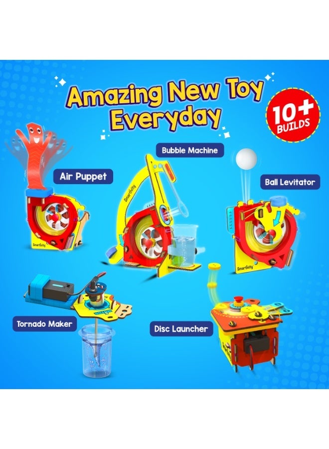 Smartivity Motor Gadgets DIY STEM Educational Toy Kit for Kids Age 6+ | Wooden Learning Toy | Build & Play | Gift for Boys & Girls