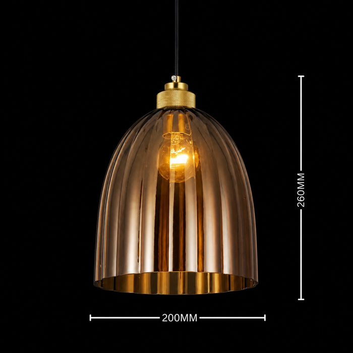 SmokeDome Retro Pendant Light