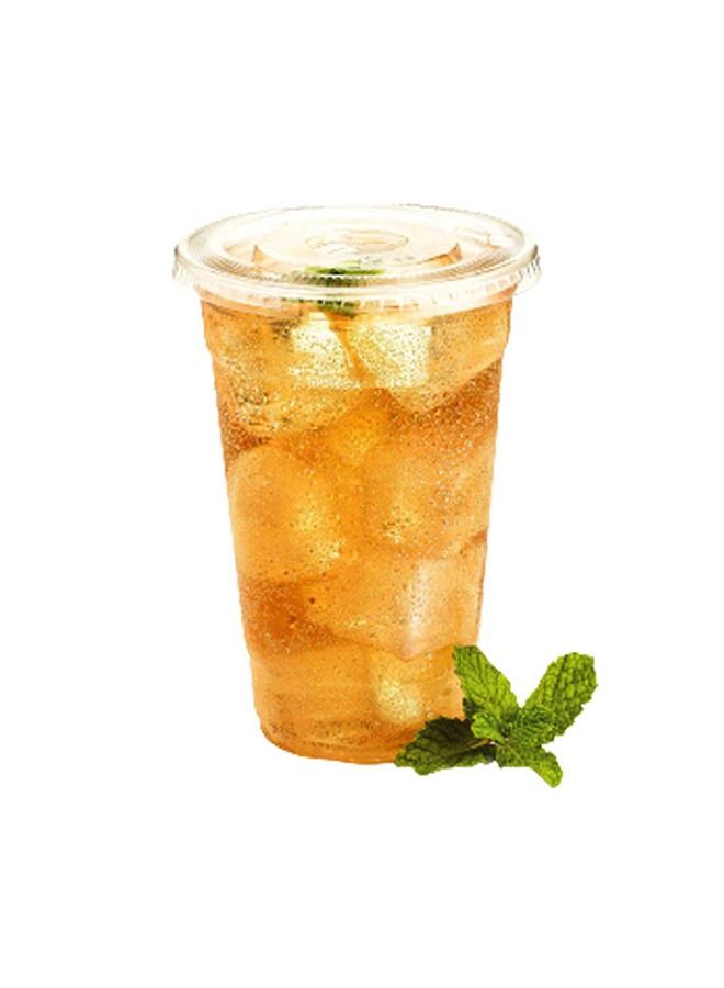 SNH Packing Plastic Juice Cup 24 Ounce With Lid Strong Ideal For Iced Coffee Smoothies Bubble Boba Tea Milkshakes Frozen Cocktails 25 Pieces