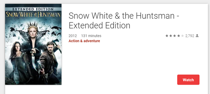Snow White and the Huntsman: Extended Edition iTunes 4K Digital Code (Redeems in iTunes; UHD Vudu & 4K Google TV Transfer Across Movies Anywhere)