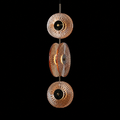 Solar Disc- Modern Fluted Glass Pendant Light