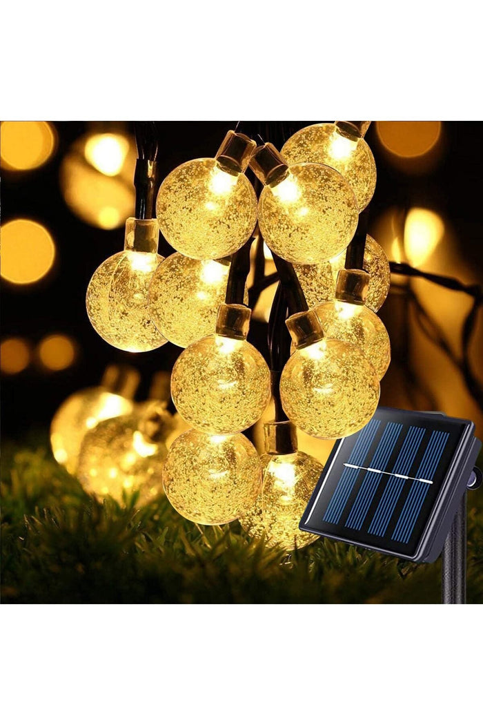 Solar Fairy Lights Outdoor, 50LED 7M/24Ft Solar String Lights Garden Waterproof,Crystal Globe Lights