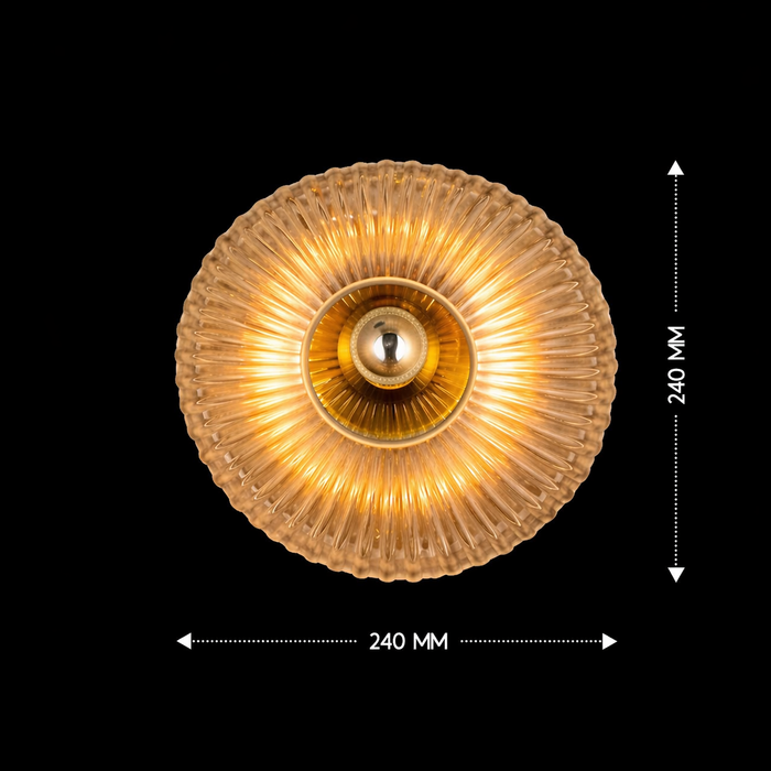 Solara Halo Glass Wall Light