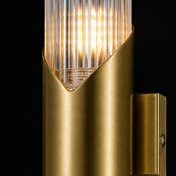 Solenne Reed Brass Wall Sconce