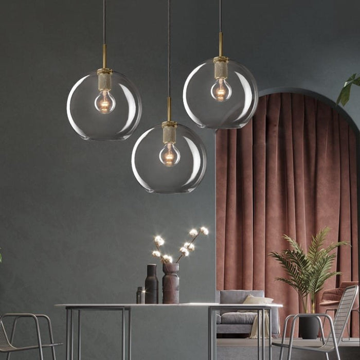 Soloman Glass Round Pendant Lamp