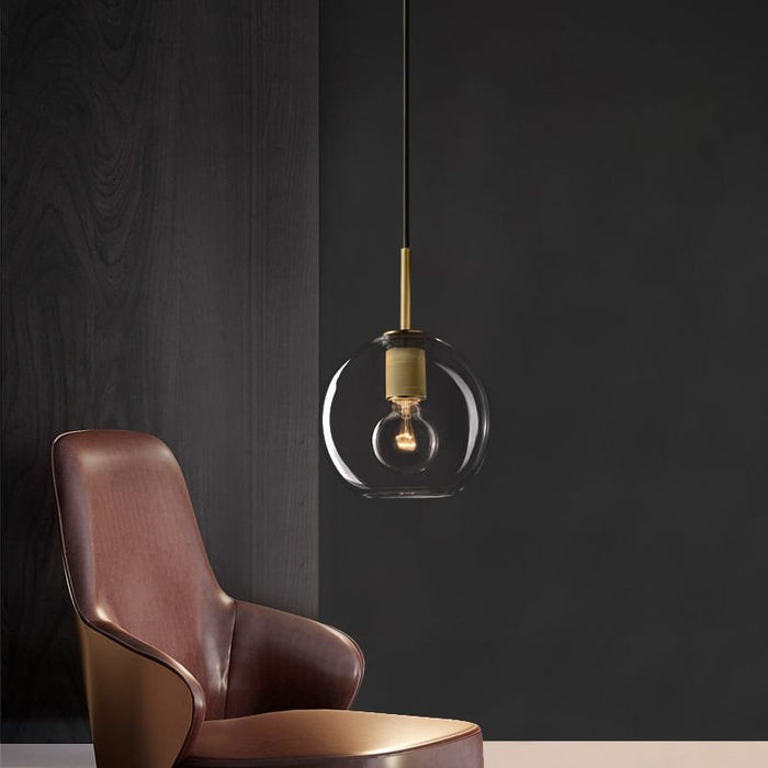 Soloman Glass Round Pendant Lamp