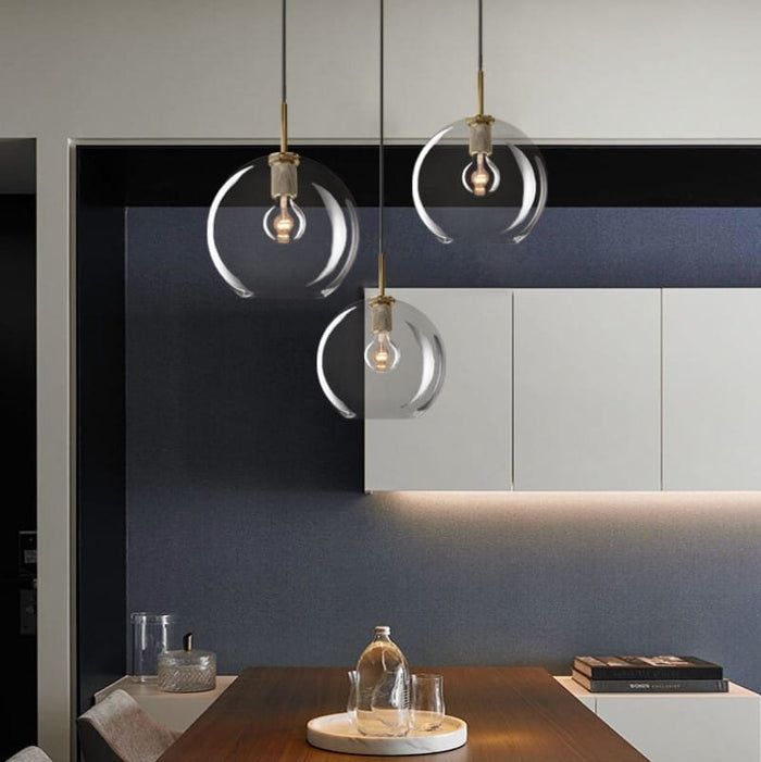 Soloman Glass Round Pendant Lamp
