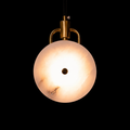 Solstice Marble Halo Pendant Light