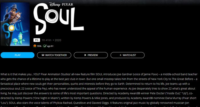 Soul 4K Digital Code (2020) (Redeems in Movies Anywhere; 4K Vudu Fandango at Home & 4K iTunes Apple TV Transfer From Movies Anywhere)