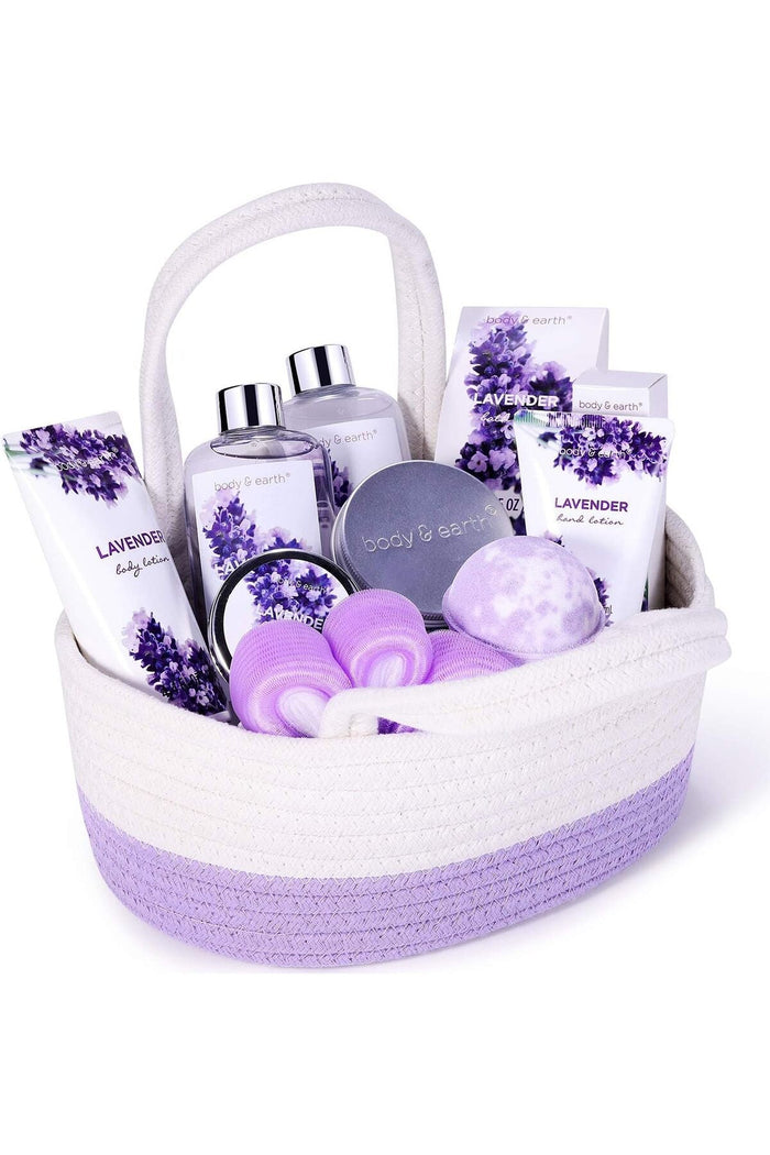 Spa Gift Sets for Women, 11 Pcs Lavender Bath Set