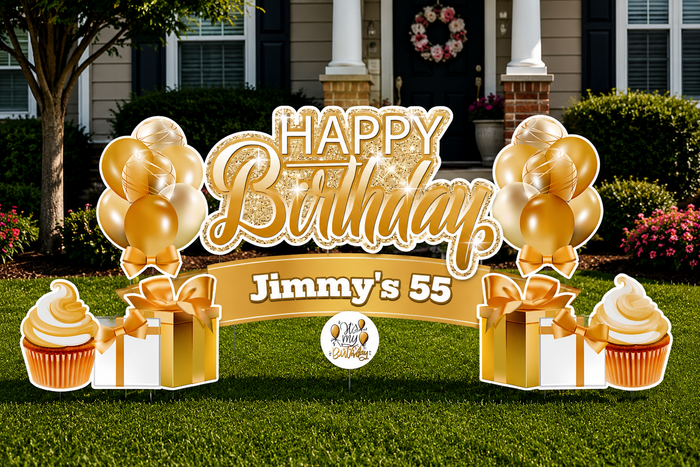 Sparkle Happy Birthday Yard Signs