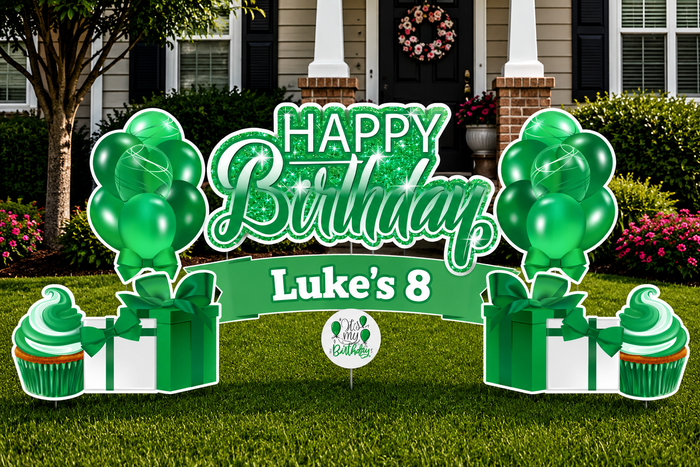 Sparkle Happy Birthday Yard Signs