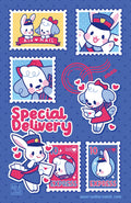 Special Delivery Airmail Dog & Bunny Print