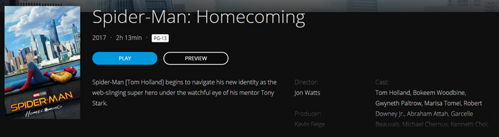 Spider-Man: Homecoming HD Digital Code (2017) (Redeems in Movies Anywhere; HDX Vudu Fandango & HD iTunes Apple TV Transfer From Movies Anywhere)