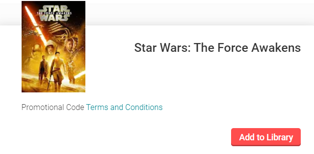 Star Wars: Episode VII - The Force Awakens Google TV HD Digital Code (Redeems in Google TV; HD Movies Anywhere & HDX Vudu & HD iTunes Transfer Across Movies Anywhere)