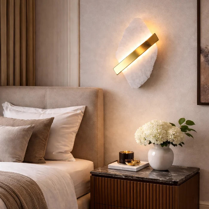 StrataEdge Marble Accent Wall Sconce
