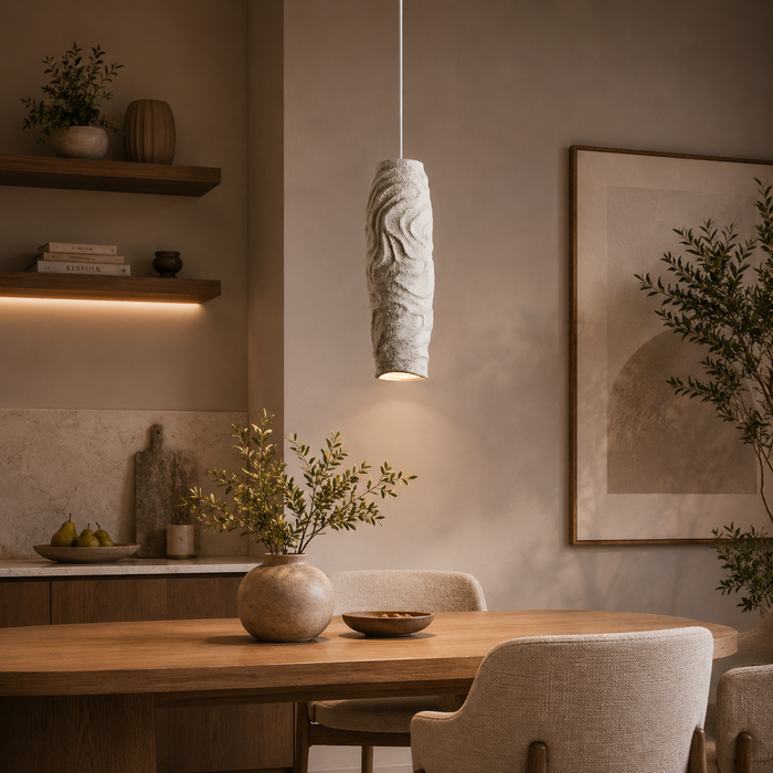 Stratum Glow Minimalist White Pendant Light
