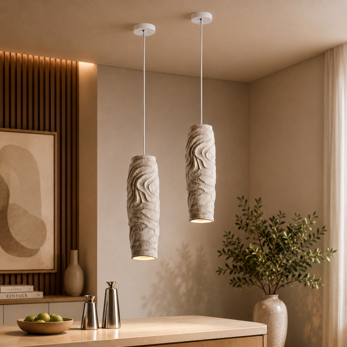 Stratum Glow Minimalist White Pendant Light