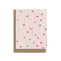Stripes and Hearts Blank Card