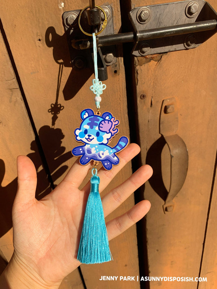 Summer Tiger Wooden Norigae