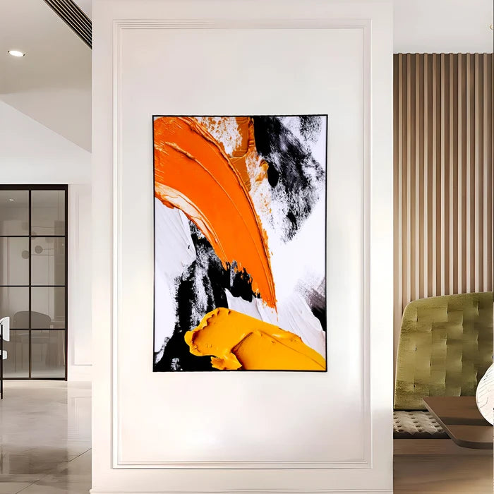 Sunburst Swirl Abstract Wall Canvas