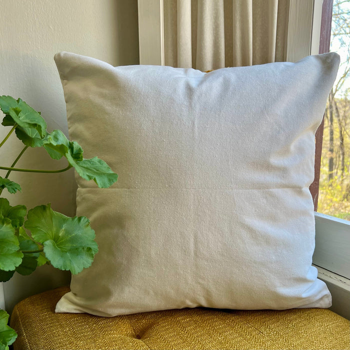 Sunflower Embroidered Throw Pillow Cover