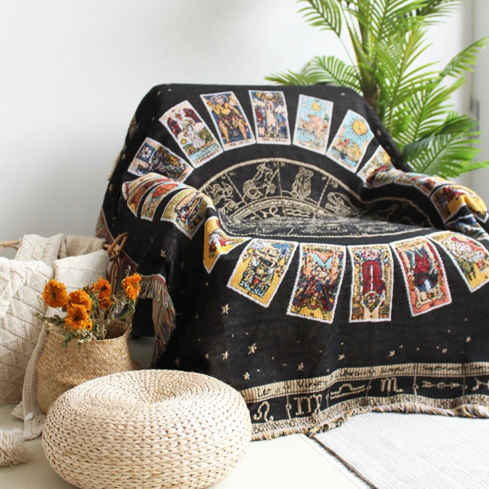 Tarot Deck Woven Tapestry/Throw