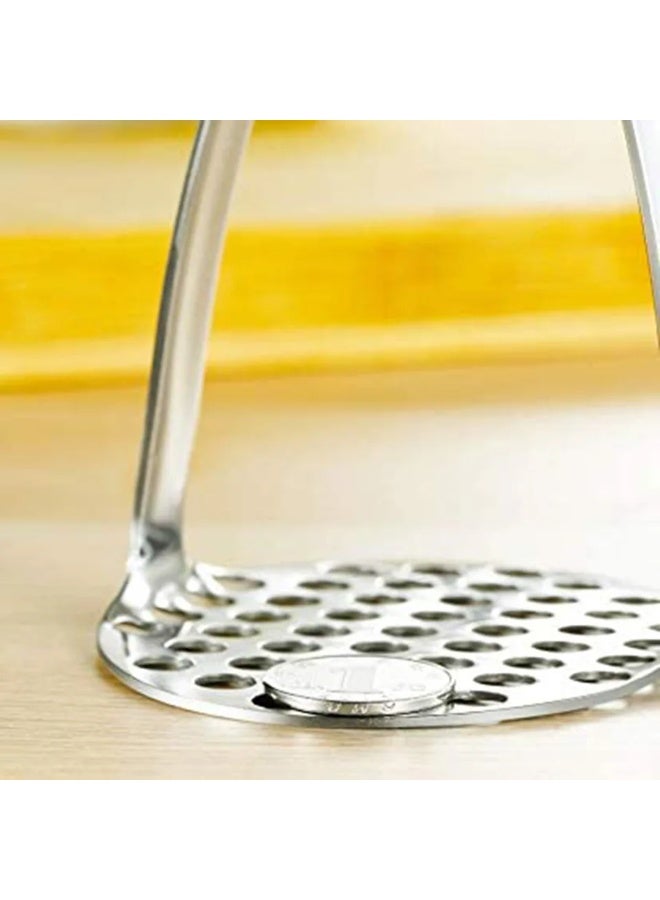 TASTRADE Stainless Steel Potato Masher - Heavy Duty Vegetable Masher & Baby Food Maker, Ergonomic Non-Slip Grip for Comfortable Use, Rust Resistant Durable Kitchen Gadget, Easy to Clean Dishwasher Safe, Perfect for Mashed Potatoes Guacamole Beans Fruits