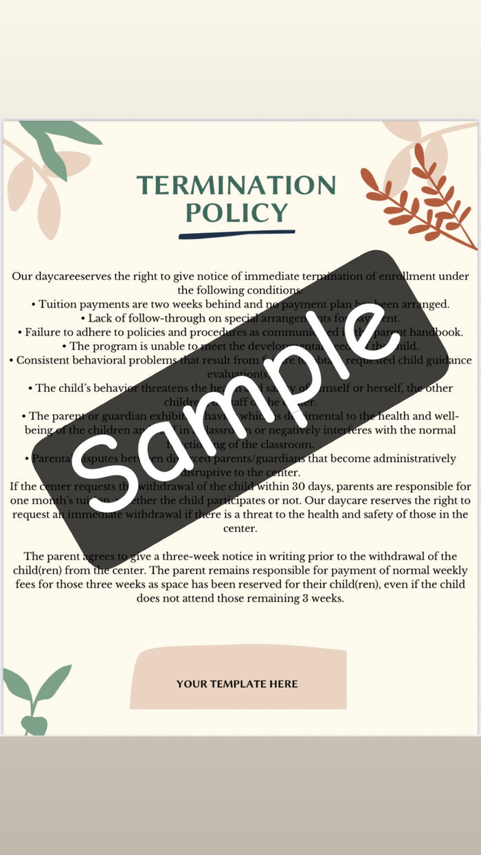 Termination Policies