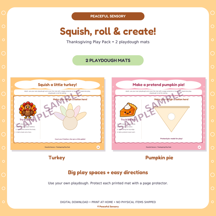 Thanksgiving Play Pack