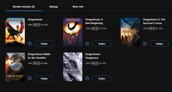 The Dragonheart 5-Movie Collection HD Digital Code (Redeems in Movies Anywhere; HDX Vudu Fandango & HD iTunes Apple TV Transfer From Movies Anywhere)