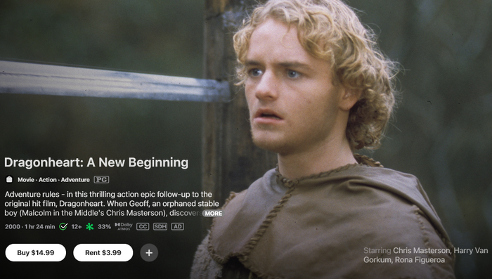 The Dragonheart 5-Movie Collection HD Digital Code (Redeems in Movies Anywhere; HDX Vudu Fandango & HD iTunes Apple TV Transfer From Movies Anywhere) (5 Movies, 1 Code)