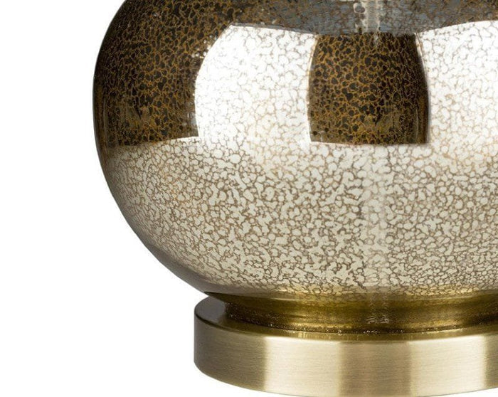 The Golden Arc (Glass, Fabric) Table Lamp