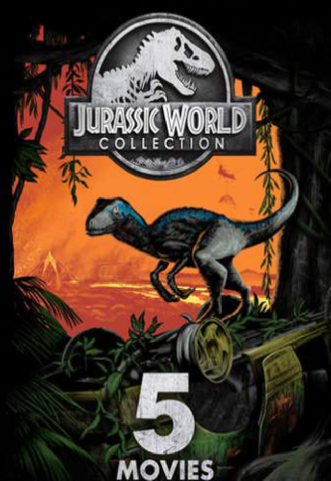 The Jurassic Park World 5-Movie Collection 4K Digital Code (Redeems in Movies Anywhere; 4K Vudu Fandango & 4K iTunes Apple TV Transfer From Movies Anywhere) (5 Movies, 1 Code)