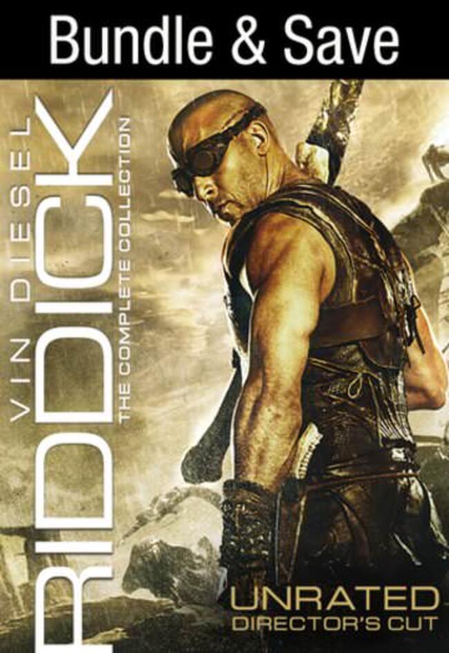 The Riddick 3-Movie Unrated Collection iTunes Apple TV HD Digital Code (Redeems in iTunes Apple TV; HDX Vudu Fandango Transfers Across MA)