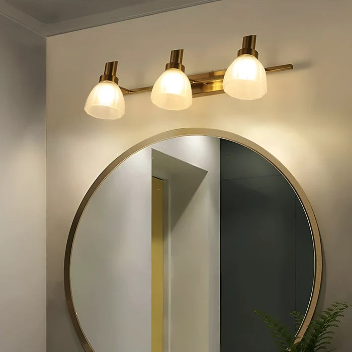 Three-Head Transitional Bell Mirror Light