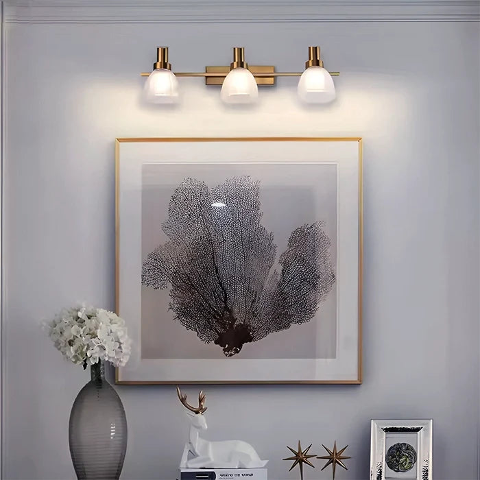 Three-Head Transitional Bell Mirror Light