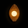TimberHalo Rustic Resin Wood Wall Light