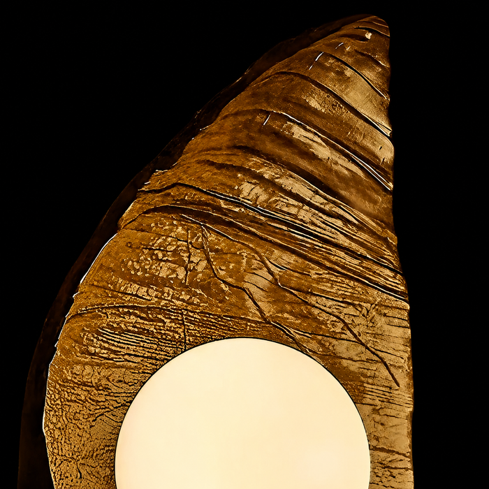 TimberHalo Rustic Resin Wood Wall Light