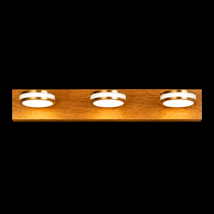 TimberHalo Trio LED Wall Light