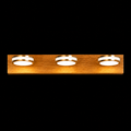 TimberHalo Trio LED Wall Light