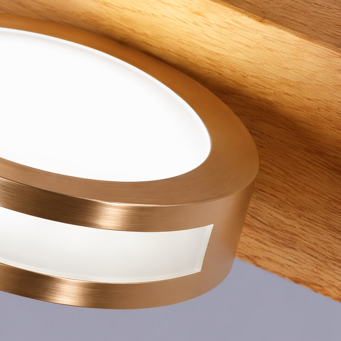 TimberHalo Trio LED Wall Light