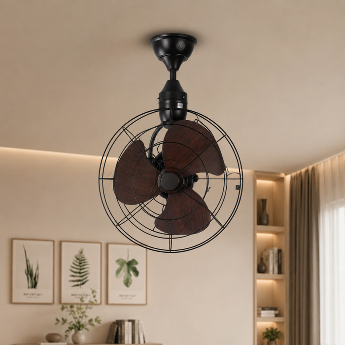 Toucan Brown Ceiling Cage Fan