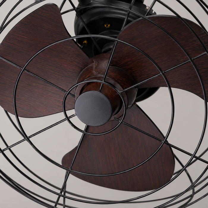 Toucan Brown Ceiling Cage Fan