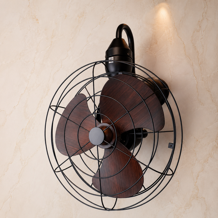 Toucan Brown Wall Mounted Cage Fan