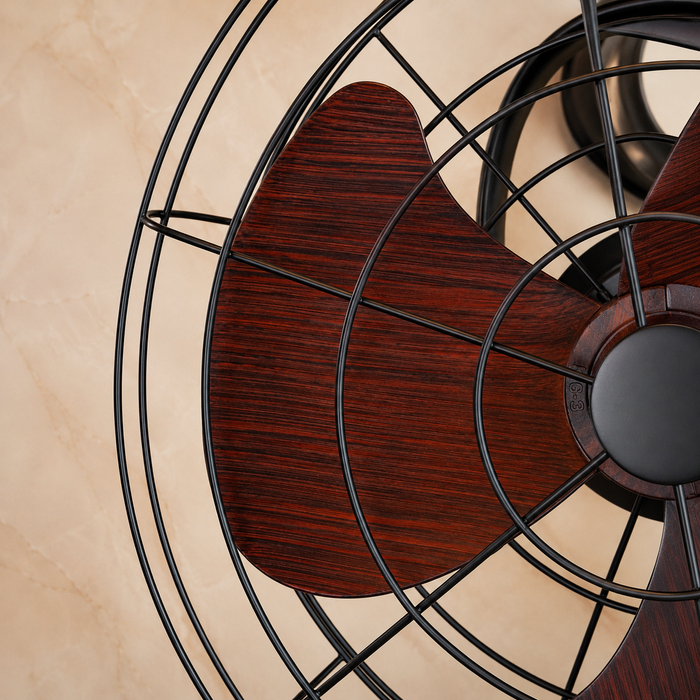 Toucan Brown Wall Mounted Cage Fan