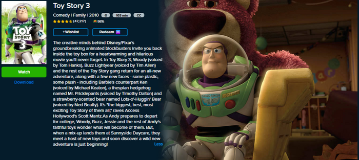 Toy Story 3 4K Digital Code (2010) (Redeems in Movies Anywhere; 4K Vudu Fandango at Home & 4K iTunes Apple TV Transfer From Movies Anywhere)