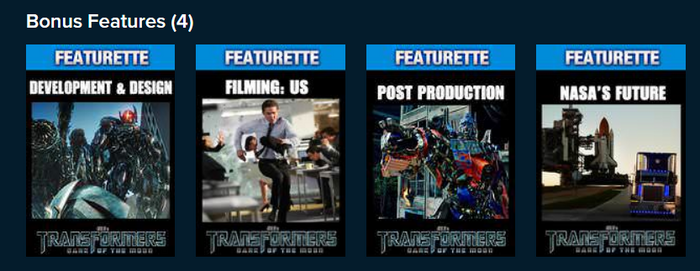 Transformers: Dark of the Moon Vudu Fandango at Home 4K Digital Code (2011)